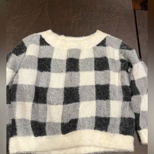 Oversized Plaid Sweater